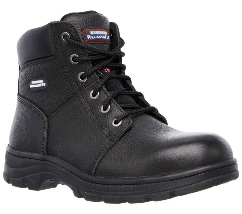 Skechers Relaxed Fit - Workshire St - Mens Work Boots Black [AU-GL0197]